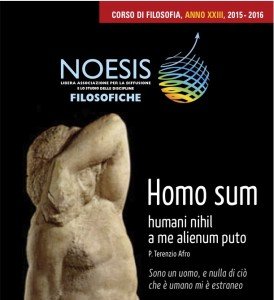 La copertina della brochure informativa di Noesis 2015 2016