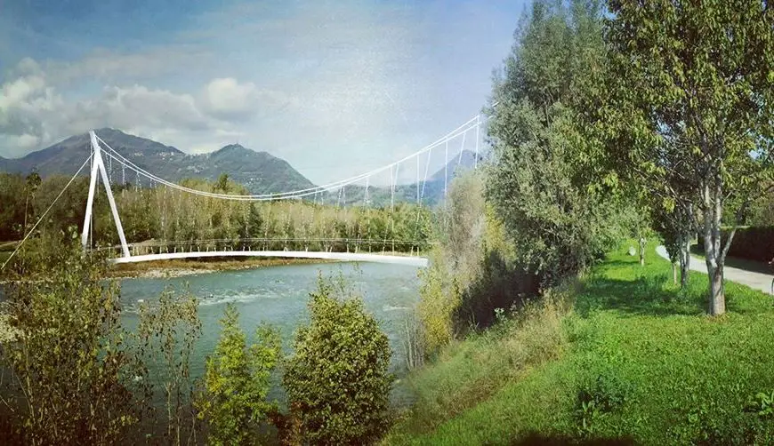 passerella fiume brembo