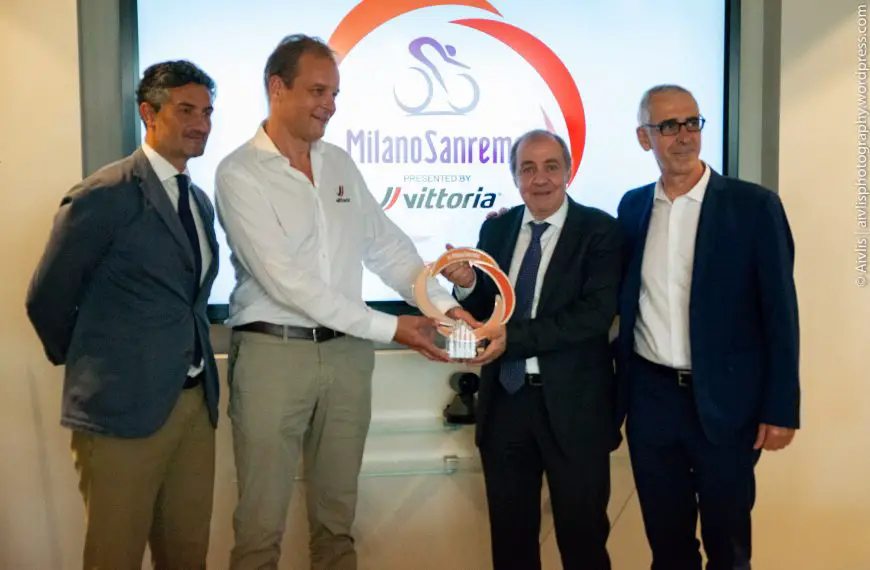 Brembate: oggi alla sede di Vittoria Italia la presentazione della 111° Milano – Sanremo