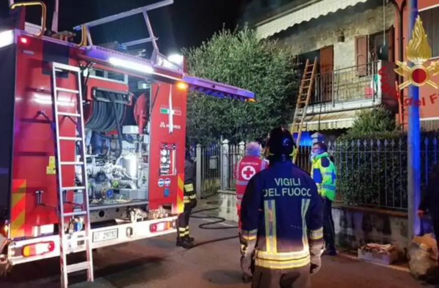 Seriate: incendio in appartamento nella notte. Donna salvata dai Vigili del Fuoco