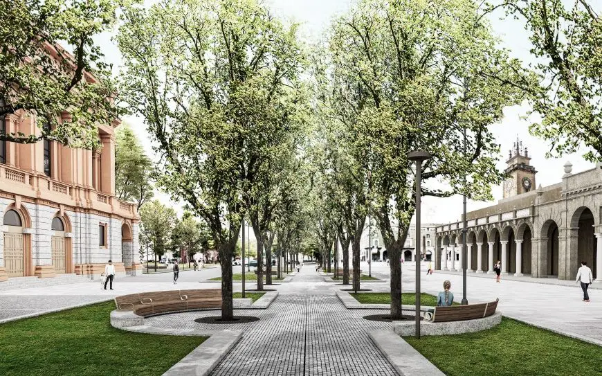 piazza Cavour a Bergamo