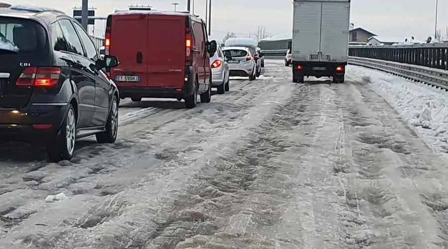 emergenza neve a Bergamo