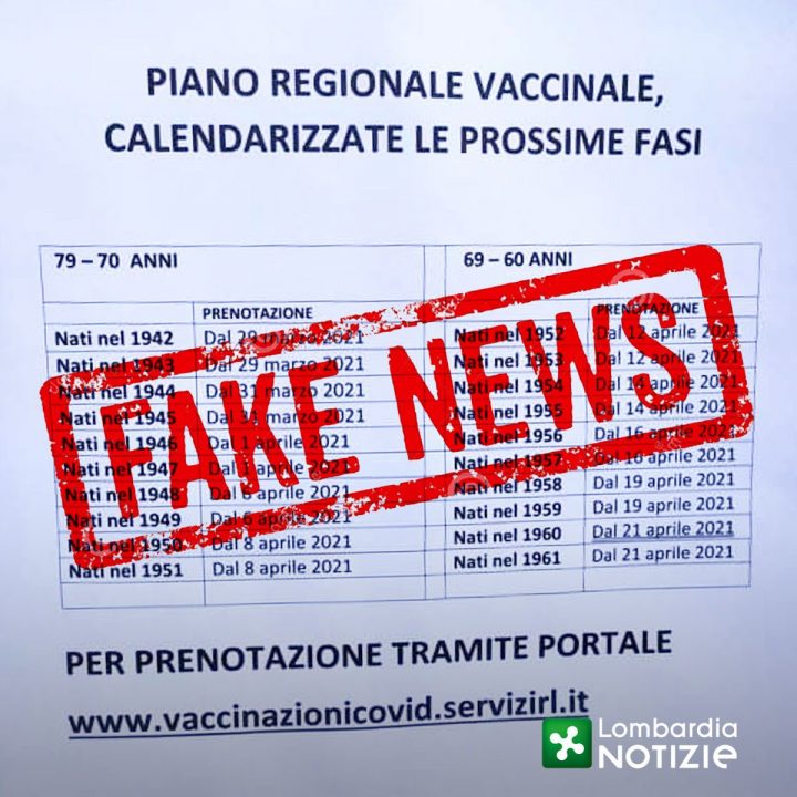 Fake News sui Vaccini
