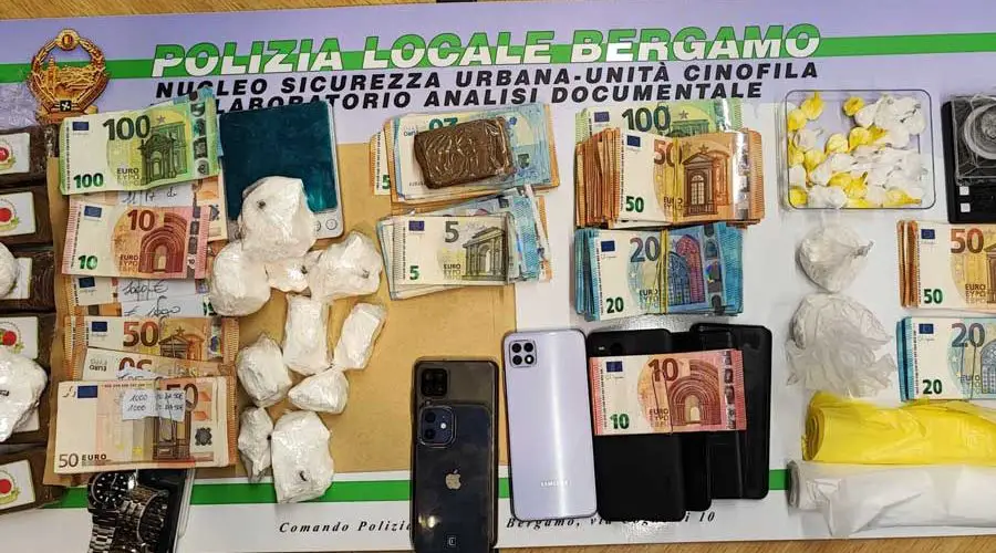 A Bergamo tre arresti per spaccio di droga