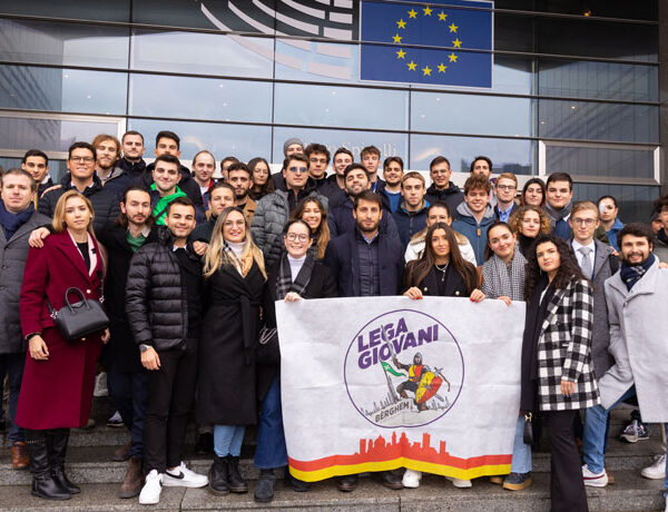 giovani della Lega a Bruxelles