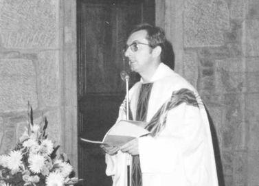 Don Bruno nella chiesa di St. Georges a Yverdon (Svizzera). 1970-1975