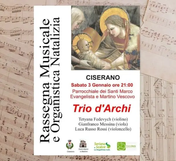 A Ciserano un concerto di musica da camera